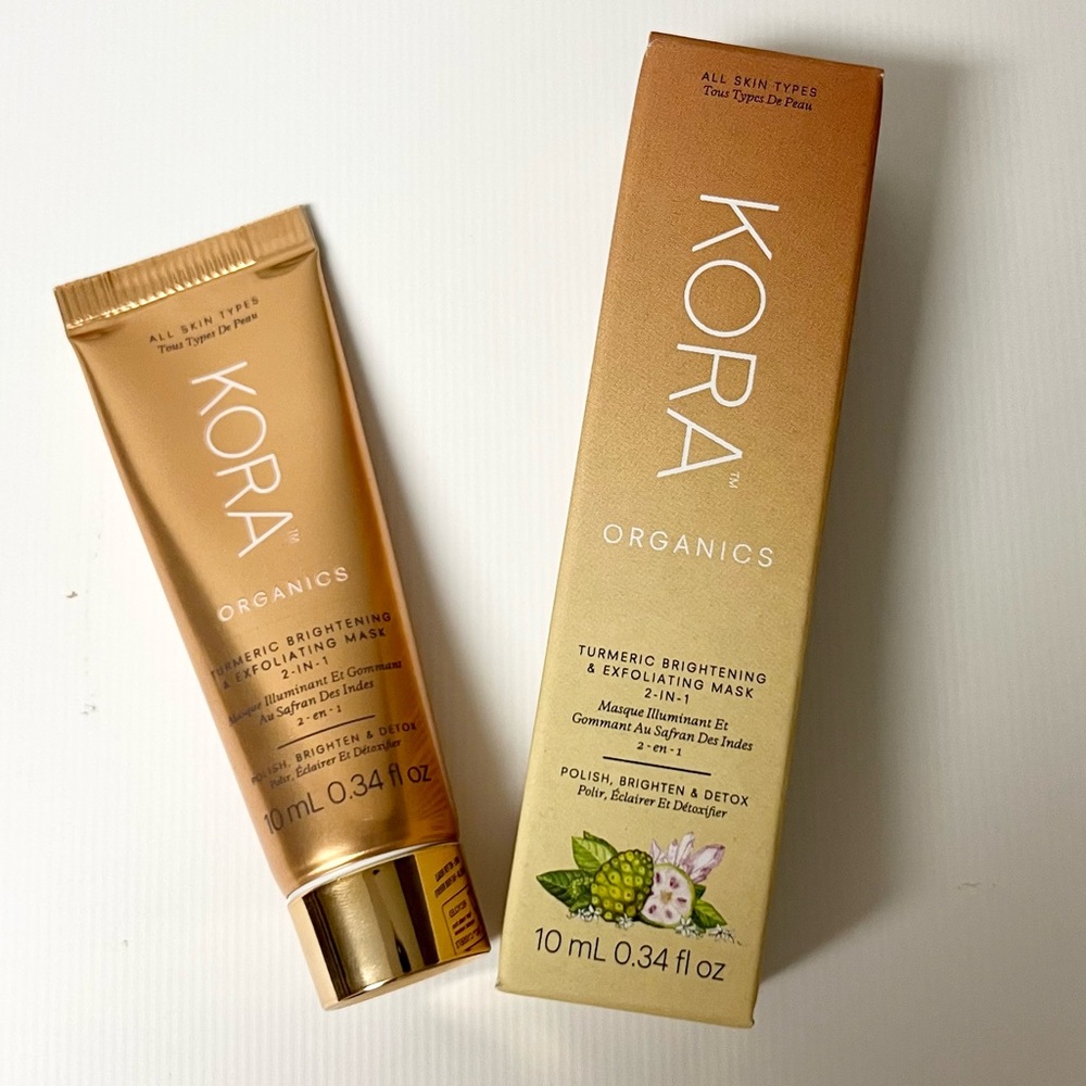 KORA Organics Turmeric BHA Pore & Brightening Treatment Mask (10ml) mini size